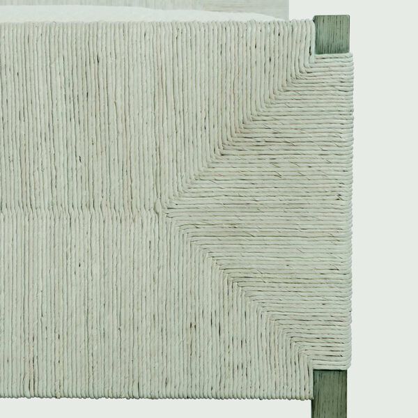 Alannis White Oak and Rustic Gray Woven Panel Bed, image 5
