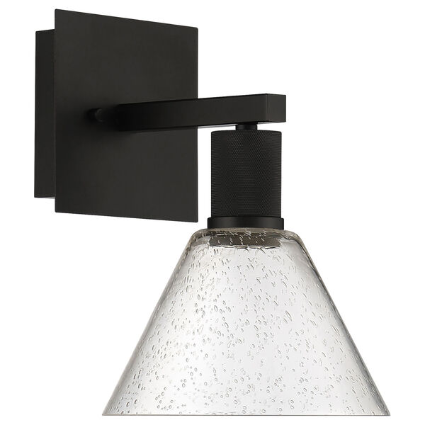 Port Nine Black Outdoor Intergrated LED Wall Sconce with Clear Glass, image 6
