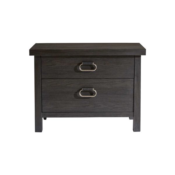 Trianon Black and Silver Nightstand, image 1