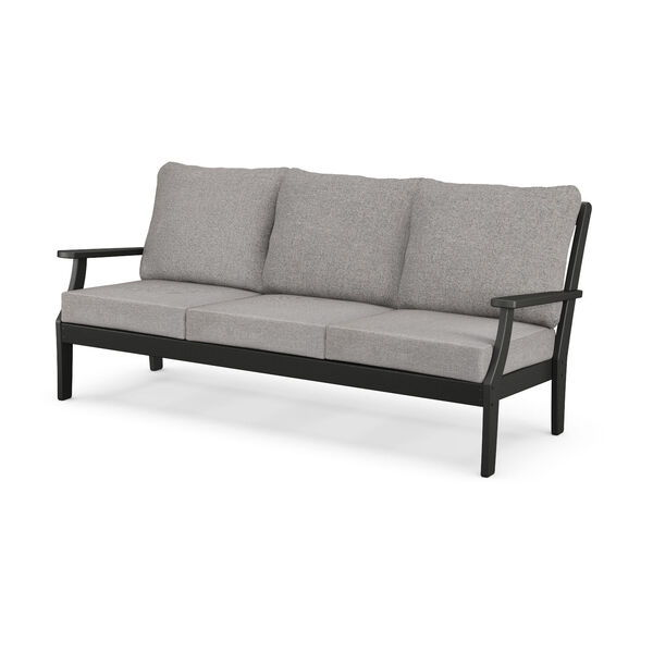Braxton Black and Grey Mist Deep Seating Sofa, image 1