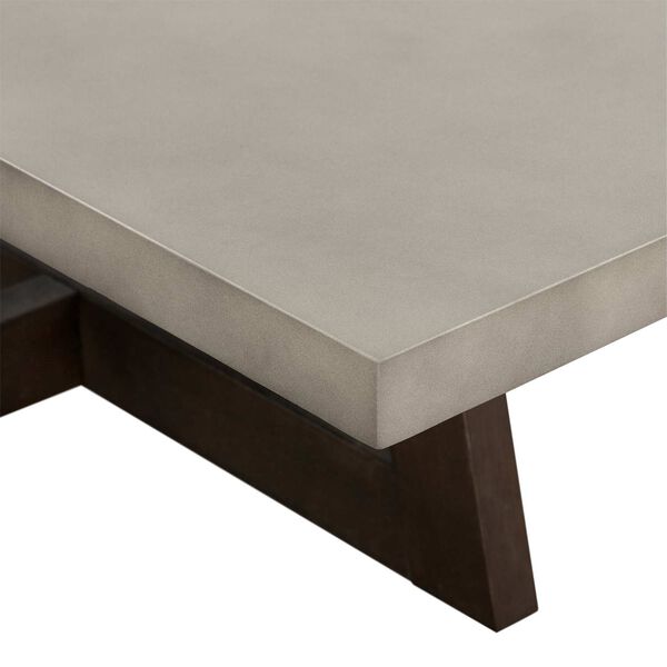 Elodie Medium Gray Concrete Dark Gray Oak Coffee Table, image 5