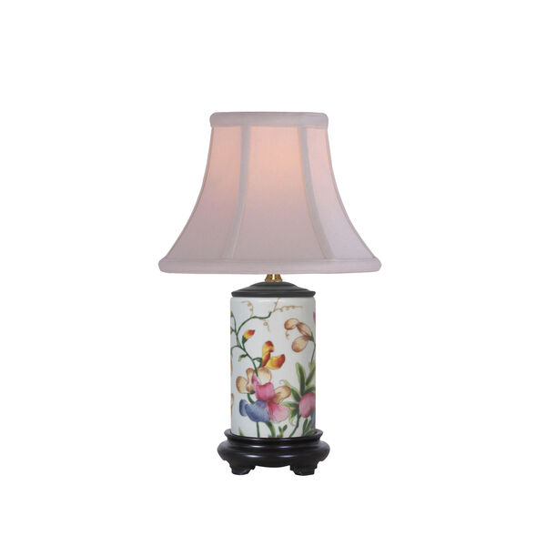 Porcelain Ware One-Light Multicolor Small Lamp, image 1