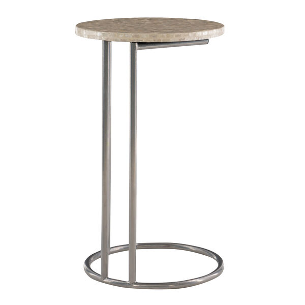 Tristan Silver Round C Table, image 4