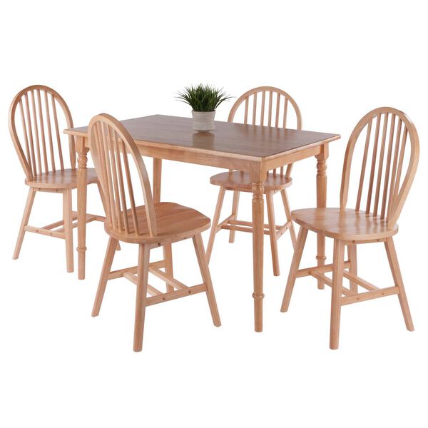 Ravenna Natural Dining Table with Windsor Chairs, image 3
