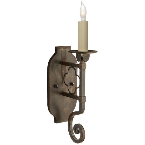 Margarite Single Sconce in Aged Iron by Suzanne Kasler, image 1