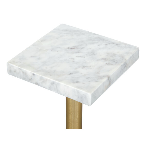 Josef White and Gold Side Table, image 4
