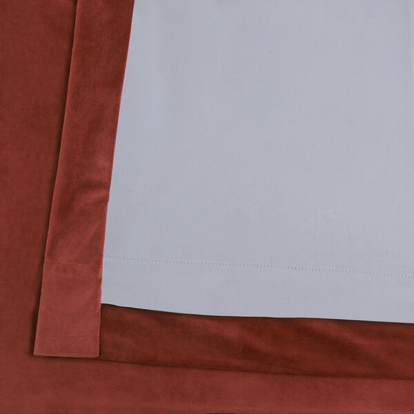 Crimson Rust 96 x 50-Inch Signature Blackout Velvet Curtain Single Panel, image 6