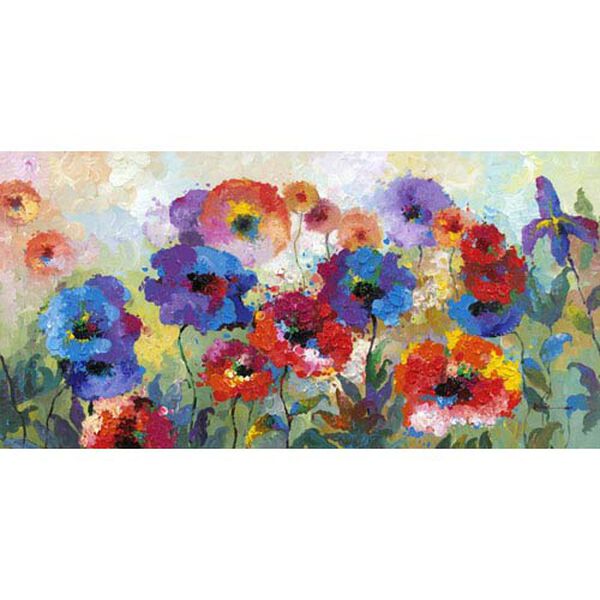 Flower Garden: 63 x 31 Painting, image 1