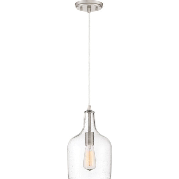 Piccolo Brushed Nickel Eight-Inch One-Light Mini Pendant, image 3