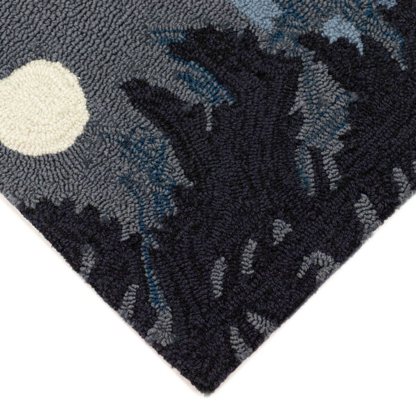 Liora Manne Frontporch Black 24 x 36 Inches Moonlit Moose Indoor/Outdoor Rug, image 3