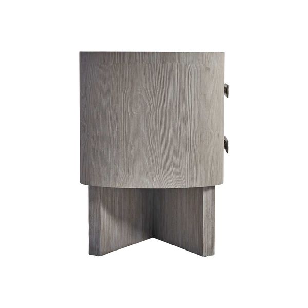 Trianon Light Gray and Silver 30-Inch Nightstand, image 3