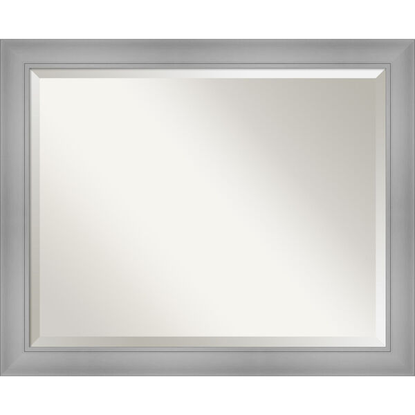 Flair Brushed Nickel 32W X 26H-Inch Bathroom Vanity Wall Mirror, image 1