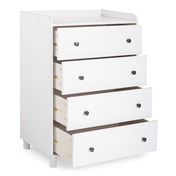 Morgan White Chest with Four Drawer, image 4