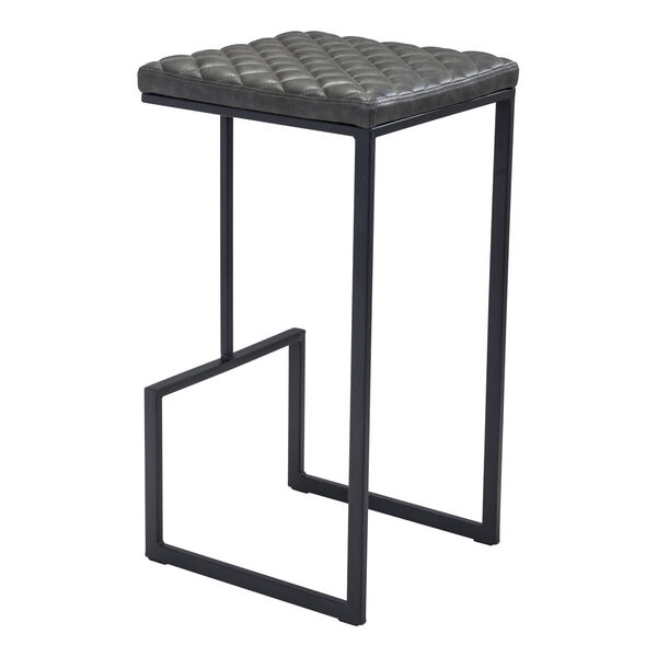 Element Gray and Black Barstool, image 6