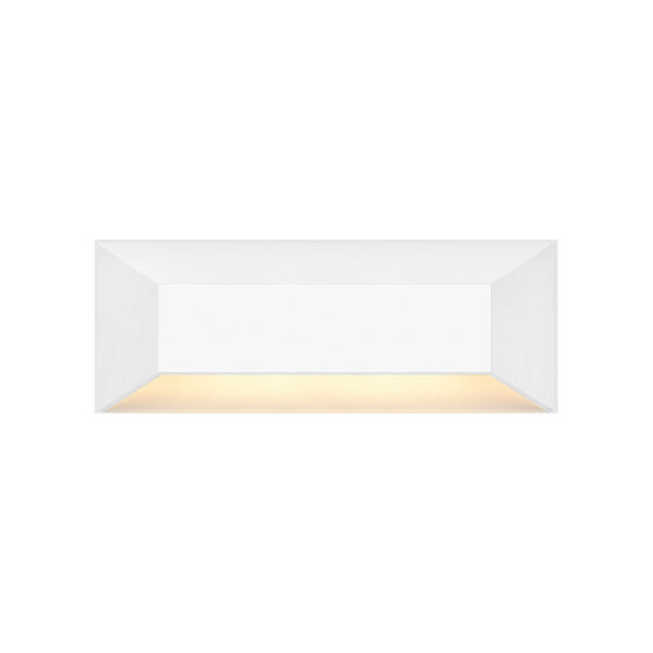 Nuvi Matte White Large Rectangular LED Deck Sconce, image 1