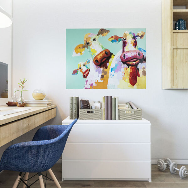 Curious Cows I: 48 x 36-Inch Wall Art, image 4