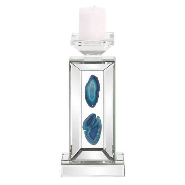 Turquoise Geode Candle Holder Small, image 1