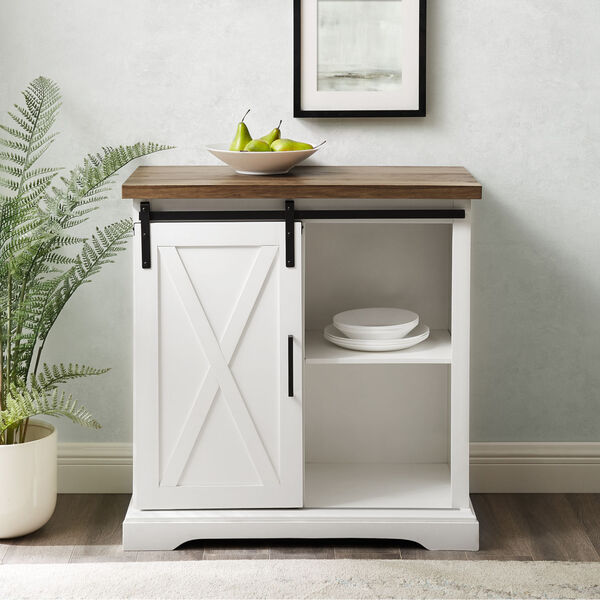 Solid White and Barnwood Buffet, image 1