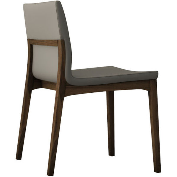 Enna Dove Gray and Walnut Dining Chair, image 3