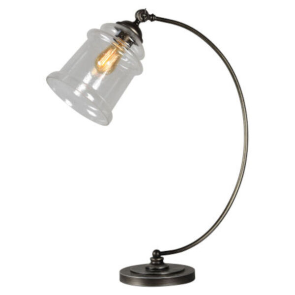 Jackson Aged Metal One-Light Desk Lamp Set of Two, image 1
