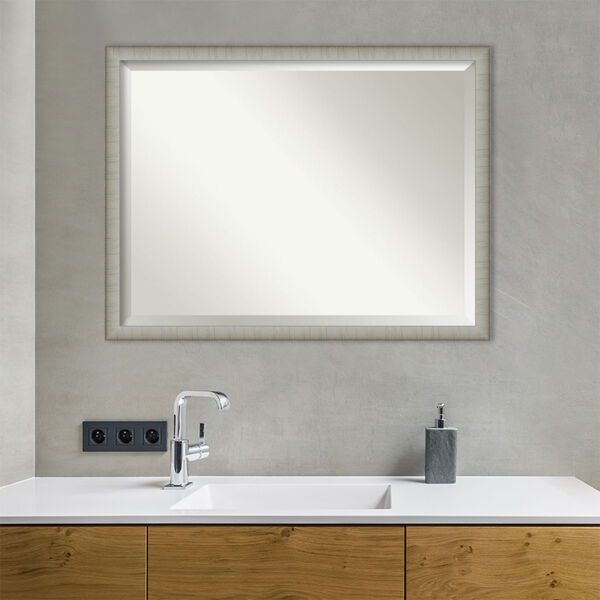 Elegant Pewter 43W X 33H-Inch Bathroom Vanity Wall Mirror, image 5
