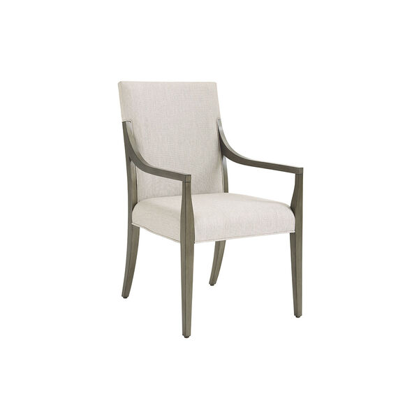 Ariana Beige Saverne Upholstered Dining Arm Chair, image 1