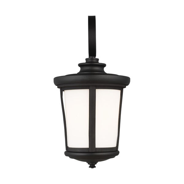 Eddington Black One-Light Outdoor Medium Wall Sconce with Cased Opal Etched Shade, image 1