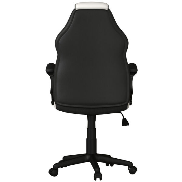 Oren White High Back Gaming Task Chair with Vegan Leather, image 6