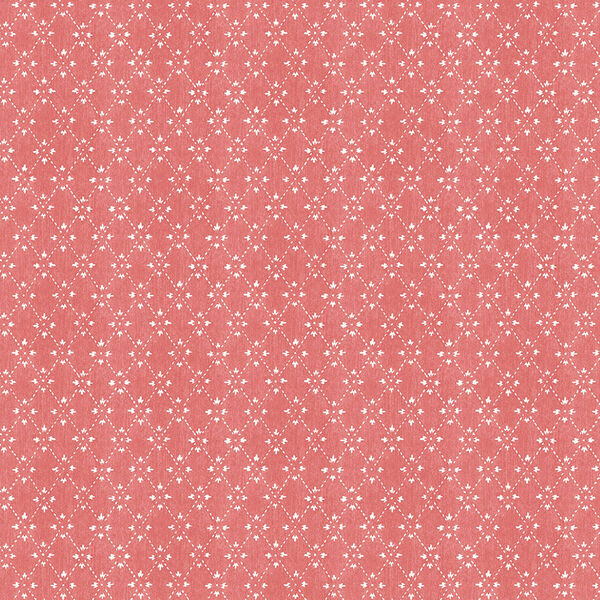 Red Paisley Print Wallpaper - SAMPLE SWATCH ONLY, image 1