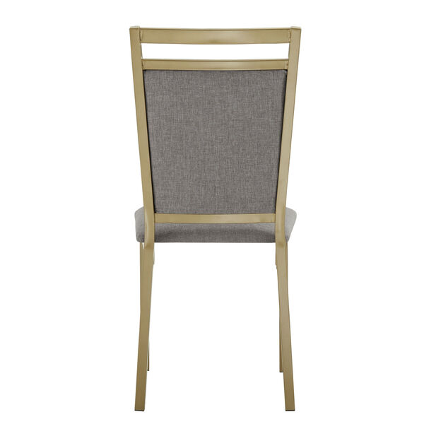Stacy Gold and Gray 20-Inch Dining Chair, Set of Four, image 4