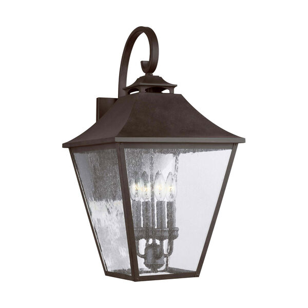 Galena 25-Inch Sable Four-Light Outdoor Wall Lantern, image 1