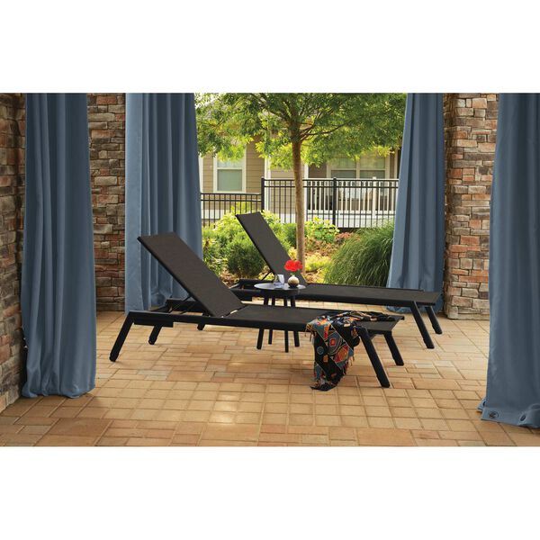 Eiland Carbon Chaise Lounge and End Table Set, 3-Piece, image 2