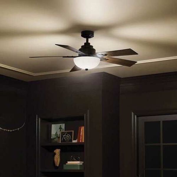 Vinea Satin Black LED 52-Inch Ceiling Fan, image 3