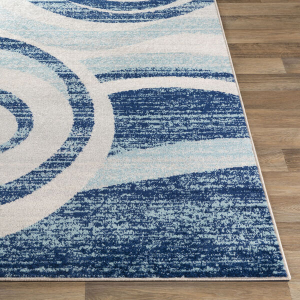 Chester Dark Blue Wave Rectangle 6 Ft. 7 In. x 9 Ft. Rug, image 3