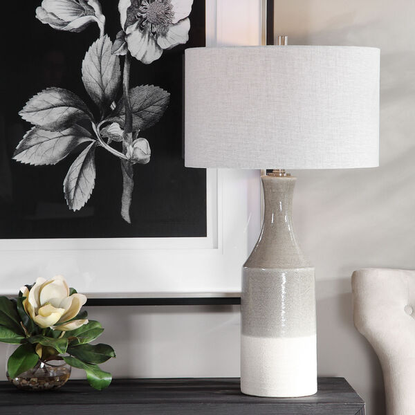 Savin Gray Ceramic Table Lamp, image 2