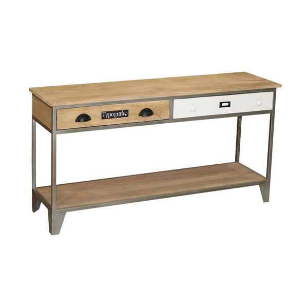 Outbound Natural and Iron 51-Inch Console Table, image 2