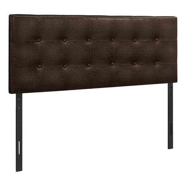 Brown and Black Full Size Headboard, image 1