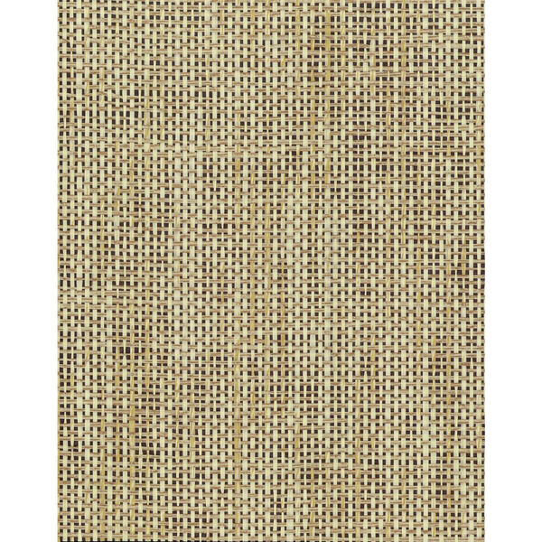 Grasscloth II Woven Crosshatch Ramie Beige Wallpaper, image 1