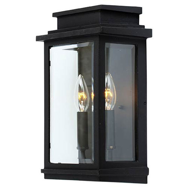 Kenwood Black Two-Light 13-Inch High Outdoor Wall Sconce, image 1