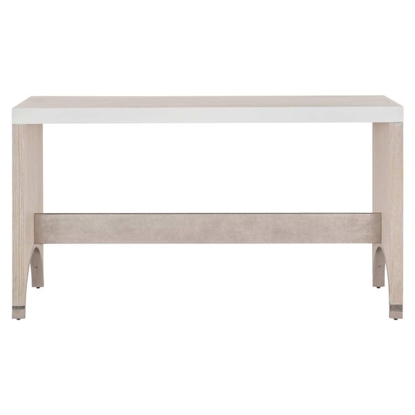 Solaria White and Natural Console Table, image 1