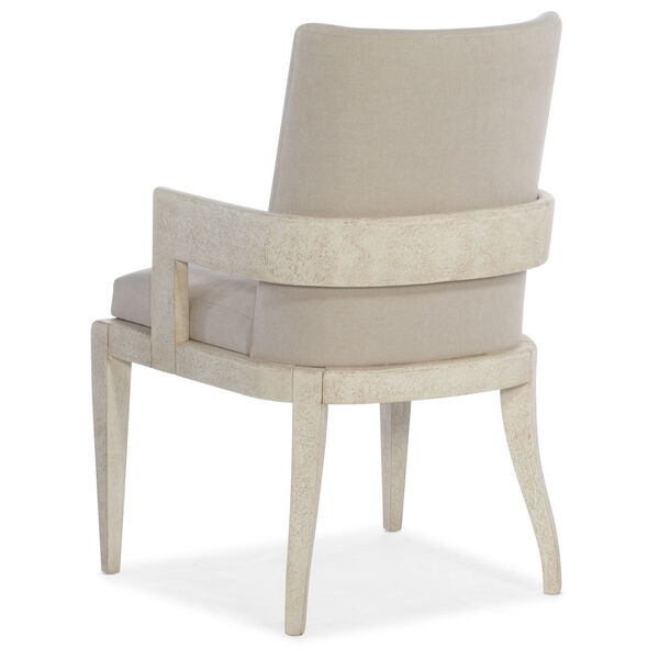 Cascade Textured Gesso Upholstered Arm Chair, image 2