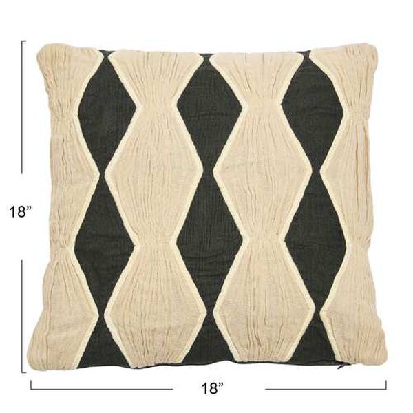 Greige Cotton 18 x 18-Inch Pillow, image 5