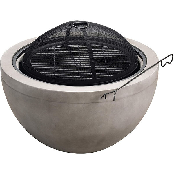 Sand Outdoor 30-Inch Round Wood Burning Fire Pit, image 6