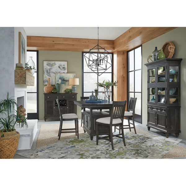 Calistoga Brown Counter Dining Chair with Upholstered Seat, image 5