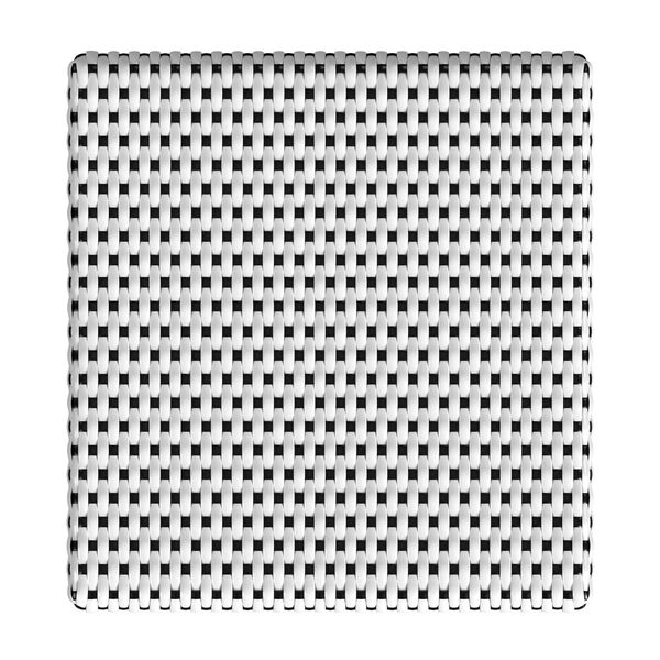 Riviera White Black Dot Natural Rattan Frame Square 24-Inch Rattan Counter Stool, image 6
