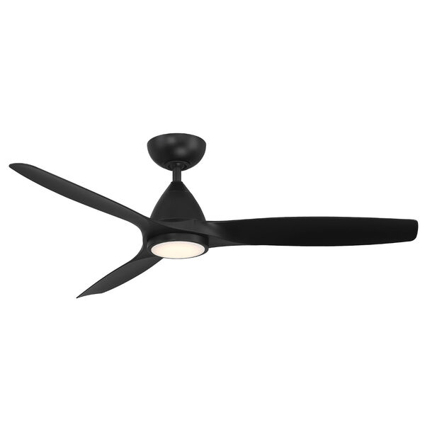 Skylark Matte Black 54-Inch 2700K Indoor Outdoor Smart LED Ceiling Fan, image 1