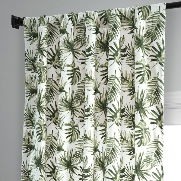 Artemis Olive Green Printed Cotton Single Panel Curtain 50 x 96, image 6