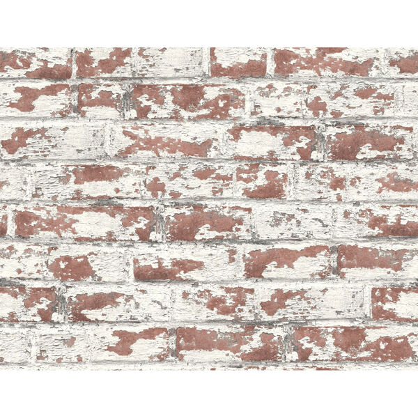 Lillian August Luxe Haven Brown Soho Brick Peel and Stick Wallpaper, image 2