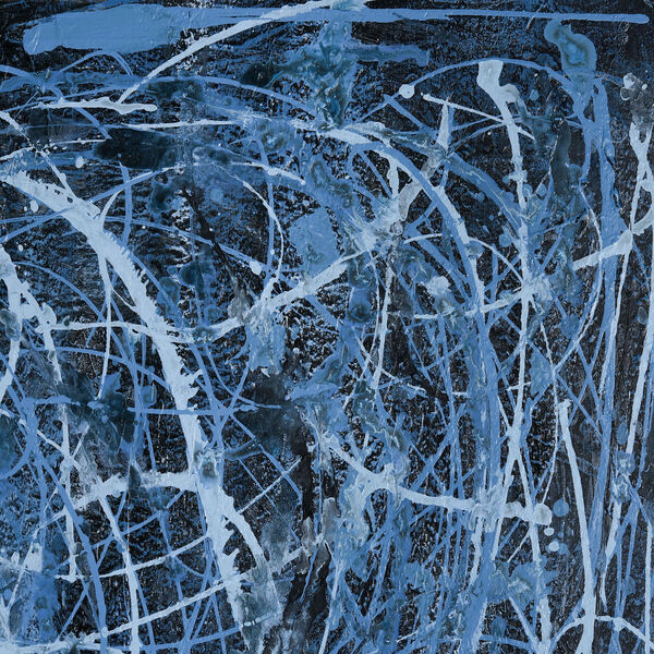 Acrylic Blue Rhythm Framed Wall Art, image 5