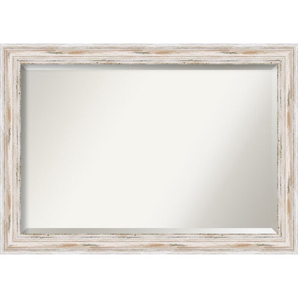 Alexandria Distressed Whitewash Extra Large Mirror, image 1